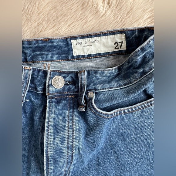 Rag & Bone Alex High Rise Straight Leg Jeans Blue Denim Indigo Wash Size 27 - Picture 5 of 15